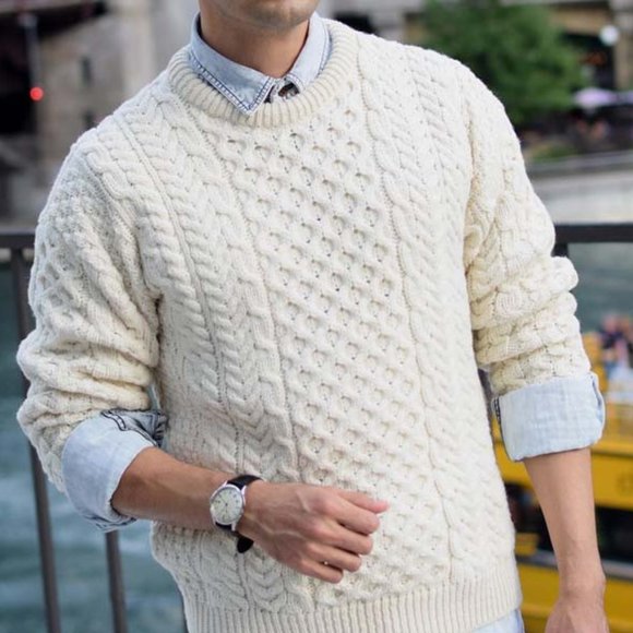 Aran Crafts Other - Aran Crafts Merino Wool Crew Neck Sweater - Unisex